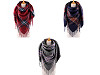 Velký teplý šátek / pléd 130x135 cm