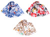 Summer Scarf with Flowers 80x180 cm