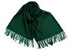 Cashmere type scarf with fringes 70x180 cm