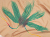 Šátek / šála s třásněmi květ 70x175 cm