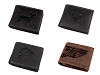 Portafoglio in pelle da uomo, per cacciatori, pescatori, motociclisti, dimensioni: 9,5 x 12 cm