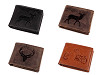 Portafoglio in pelle da uomo, per cacciatori, pescatori, motociclisti, dimensioni: 9,5 x 12 cm