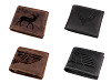 Portafoglio in pelle da uomo, per cacciatori, pescatori, motociclisti, dimensioni: 9,5 x 12 cm