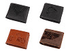 Cartera de piel para hombre para cazadores, pescadores, moteros 9,5x12 cm