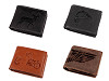 Men's Leather Wallet for hunters, fishermen, bikers 9.5x12 cm