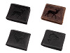 Cartera de piel para hombre para cazadores, pescadores, moteros 9,5x12 cm