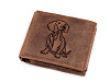 Pánská peněženka kožená pro myslivce, rybáře, motorkáře 9,5x12 cm