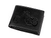Men's Leather Wallet for hunters, fishermen, bikers 9.5x12 cm