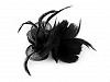 Brooch / Fascinator, Flower with Feathers 