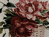 Poszewka na poduszkę gobelin 45x45 cm lawenda, róże 