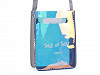 Small crossbody handbag / purse, holographic 15x20.5 cm