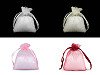 Ajándéktáska 7x9 cm organza