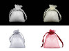 Ajándéktáska 7x9 cm organza