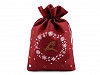 Christmas Gift Bag 20x30 cm Jute Imitation Reindeer