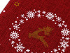 Woreczek podarunkowy motyw świąteczny renifer 20x30 cm imitacja juty 