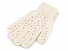 Ladies / Girls Knitted Gloves with Rhinestones