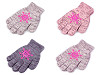 Guantes de punto con copos de nieve para niña
