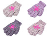 Girls' Knitted Gloves with Snowflake