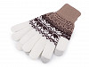 Ladies / Girls Knitted Gloves Norwegian Pattern