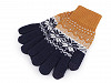 Dámské / dívčí pletené rukavice norský vzor