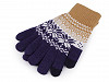 Ladies / Girls Knitted Gloves Norwegian Pattern
