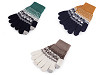 Ladies / Girls Knitted Gloves Norwegian Pattern