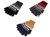 Strickhandschuhe für Damen/Mädchen Norwegermuster