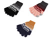 Strickhandschuhe für Damen/Mädchen Norwegermuster