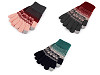 Strickhandschuhe für Damen/Mädchen Norwegermuster