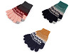 Strickhandschuhe für Damen/Mädchen Norwegermuster