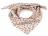 Bavlněný šátek s květy 60x60 cm (1 ks)