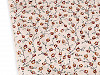 Foulard à fleurs en coton, 60 x 60 cm
