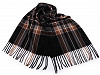 Men's Winter Scarf with Fringes 38x180 cm