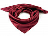 Saténový šátek jednobarevný 60x60 cm (1 ks)