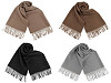 Sciarpa / Plaid invernale, con frange, dimensioni: 65 x 180 cm