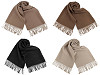 Sciarpa / Plaid invernale, con frange, dimensioni: 65 x 180 cm