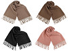 Sciarpa / Plaid invernale, con frange, dimensioni: 65 x 180 cm