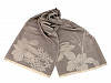 Šátek / šála s květy typu pashmina 74x185 cm (1 ks)