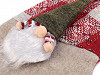 Calcetín de Navidad/Santa Claus 24x44 cm