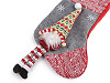 Nikolaus-/Weihnachtsstrumpf 24 x 44 cm