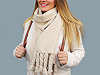 Zimný šál pletený 28x170 cm