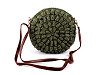 Crocheted crossbody handbag Ø25 cm, raffia 