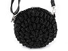 Horgolt táska cipzárral crossbody Ø25 cm