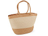 Women's summer hat / straw hat and bag set