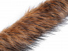 Ribete decorativo de pelo, ancho 9 cm