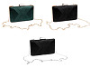 Bolso monedero de noche tipo clutch, raso