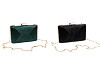Bolso monedero de noche tipo clutch, raso