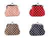 Portafoglio piccolo/portamonete, motivo: pois