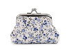 Malá peněženka / mincovka květy, textilní