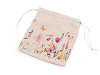 Linen Gift bag Meadow Flowers 14x15 cm